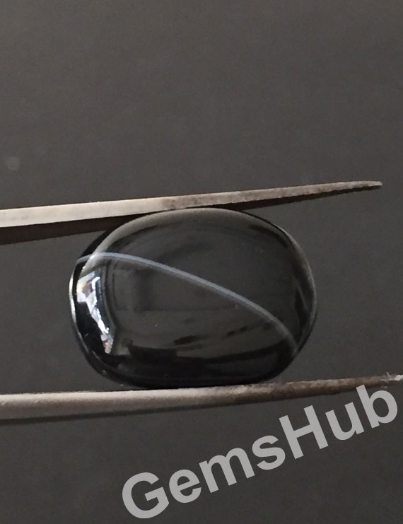 Natural Certified Sulemani Black Hakik Stone, 10.45 ct